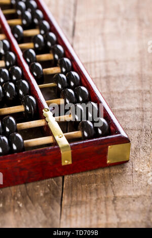 Abacus on the table, close-up Stock Photo