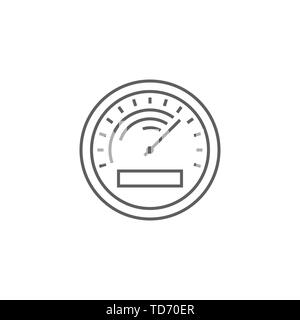 Efficiency Related Vector Thin Line Icon. Isolated on White Background. Editable Stroke. Vector Illustration. Stock Vector