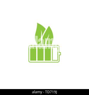 Green battery icon Stock Vector
