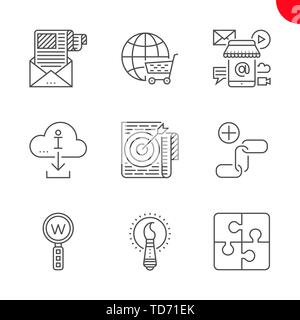 Seo and web opimization Stock Vector