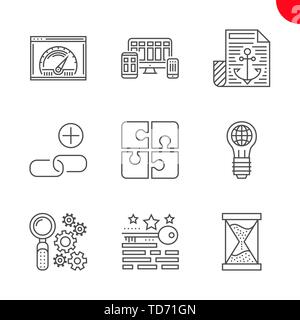 Seo and web opimization Stock Vector