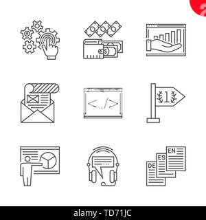 Seo and web opimization Stock Vector