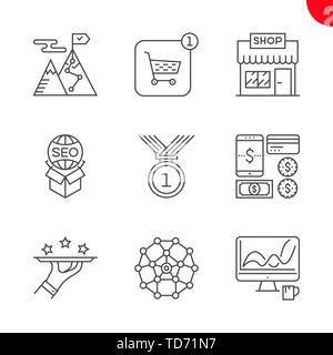 Seo and web opimization Stock Vector