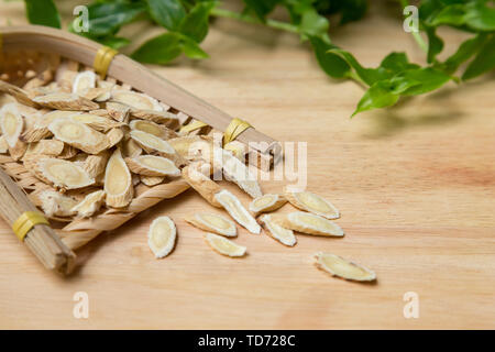 Closeup Astragalus of Traditional Chinese Medicine Stock Photo