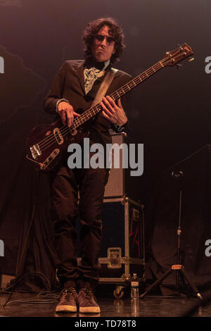 June 11, 2019 - Madison, Wisconsin, U.S - EDUARDO ARENAS of Chicano Batman during the Father of the Bride Tour at The Sylvee in Madison, Wisconsin (Credit Image: © Daniel DeSlover/ZUMA Wire) Stock Photo