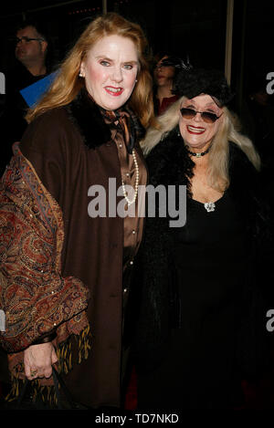 ***FILE PHOTO*** Sylvia Miles has died at the age of 94. Celia Weston & Sylvia Miles attending the Opening Night Performance of the New Broadway Musical, ' The Times They Are A-Changin ' at the Brooks atkinson Theatre in New York City. October 26, 2006 Credit: Walter McBride/MediaPunch Stock Photo