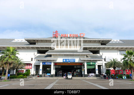 Hainan Haikou Railway Station Stock Photo