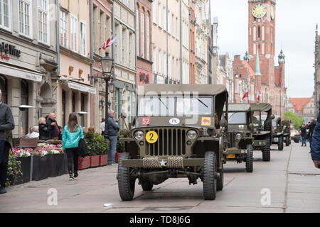 Willys MB during Victory Parade in Gdansk, Poland. May 11th 2019 © Wojciech Strozyk / Alamy Stock Photo Stock Photo