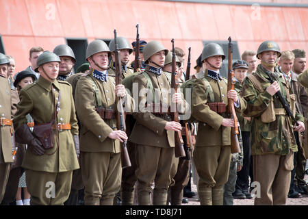 Reenactors of WWII Polish armed forces during Victory Parade in Gdansk, Poland. May 11th 2019  © Wojciech Strozyk / Alamy Stock Photo *** Local Captio Stock Photo