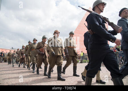 Reenactors of WWII Polish armed forces during Victory Parade in Gdansk, Poland. May 11th 2019  © Wojciech Strozyk / Alamy Stock Photo *** Local Captio Stock Photo