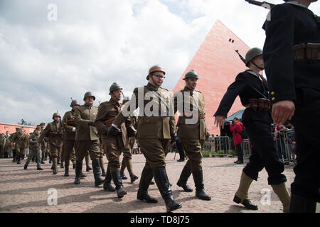 Reenactors of WWII Polish armed forces during Victory Parade in Gdansk, Poland. May 11th 2019 © Wojciech Strozyk / Alamy Stock Photo Stock Photo