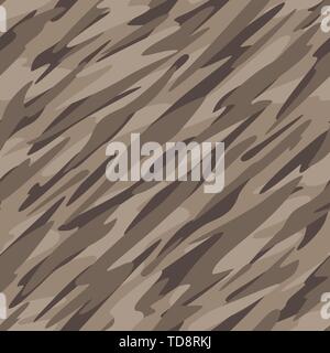 Desert Camouflage Abstract Seamless Repeating Pattern Vector Illustration Stock Vector