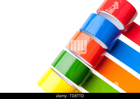 Colored Tape In Large Rolls Image Stock Photo - Download Image Now