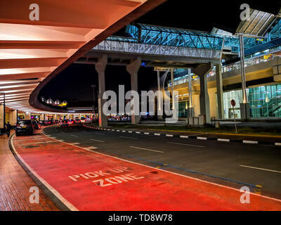 Night view of Jakarta Terminal Stock Photo