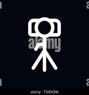 Camera Icon in trendy flat style isolated on background Stock Vector