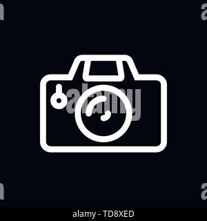 Camera Icon in trendy flat style isolated on background Stock Vector