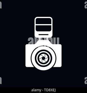 Camera Icon in trendy flat style isolated on background Stock Vector