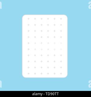 Mattress icon on blue background. Vector eps10 Stock Vector
