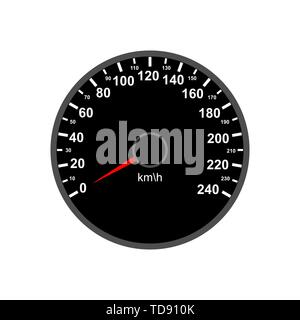 Auto speedomster on white background. Vector eps10 Stock Vector