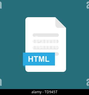 html format file icon symbol. Vector eps10 Stock Vector