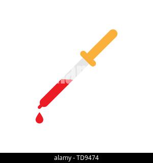 Pipette icon symbol simple design. Vector eps10 Stock Vector