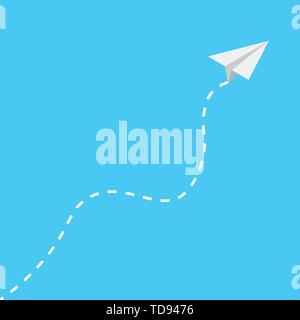 Paper plane icon isometric style. Vector eps10 Stock Vector