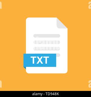 txt format file icon symbol. Vector eps10 Stock Vector
