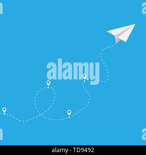 Paper plane icon isometric style. Vector eps10 Stock Vector