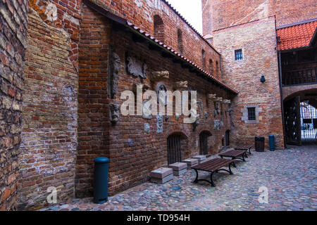 Gdansk, Poland - February 05, 2019: Torture House and Prison Tower in Main Town. Gdansk, Poland Stock Photo