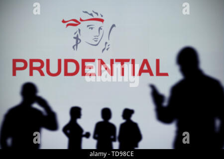 insurance alamy similar prudential silhouetted seen led while person screen background company