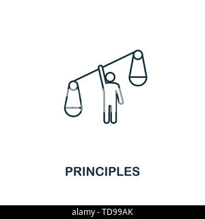 Ethical Responsibility icon. Thin line design symbol from business ...