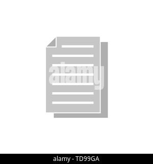 Copy file icon isolated on white background Stock Vector