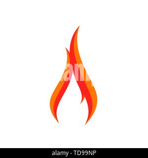 Fire logo sign icon. Eps10 vector illustration Stock Vector Image & Art ...