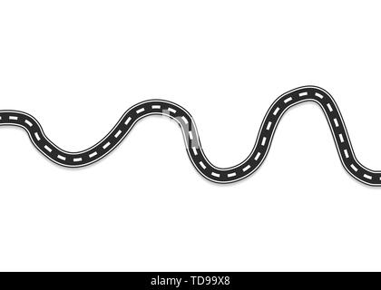 road way with shadow. vextor eps10. back Stock Vector