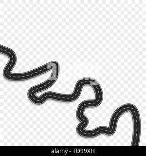 road way with shadow. vextor eps10. back Stock Vector