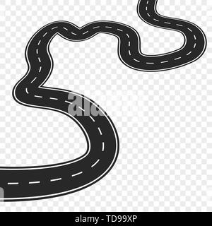 road way with shadow. vextor eps10. back Stock Vector