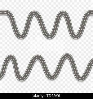 road way with shadow. vextor eps10. back Stock Vector
