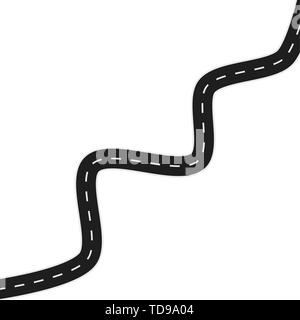road way with shadow. vextor eps10. back Stock Vector