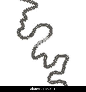 road way with shadow. vextor eps10. back Stock Vector