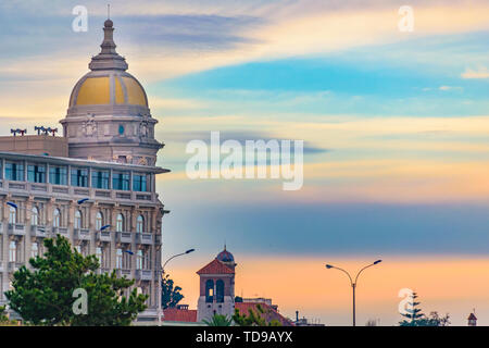 MONTEVIDEO, URUGUAY, MAY - 2019 - Exterior view of famous casino hotel at carrasco neighborhood, montevideo city, uruguay Stock Photo