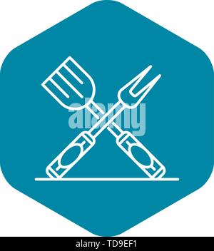 Kitchen cook tool icon, outline style Stock Vector
