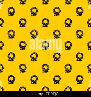 Merry Christmas wreath pattern vector Stock Vector