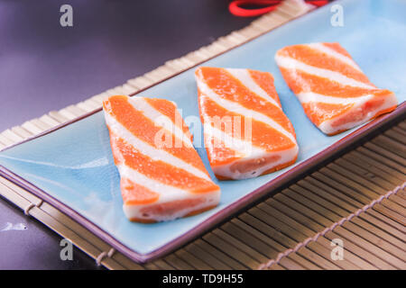 Fish rafts sandwich fish rafts fish meat color fish rafts surimi frozen ...