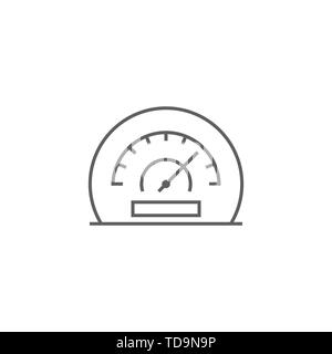 Efficiency Related Vector Thin Line Icon. Isolated on White Background. Editable Stroke. Vector Illustration. Stock Vector