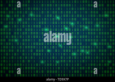 Digital matrix background for binary codes 0 and 1 Stock Photo