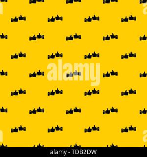 Male hands showing Ok sign pattern vector Stock Vector