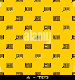 Magnifying glass over open book pattern vector Stock Vector