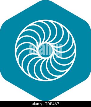 Snack biscuit icon, outline style Stock Vector