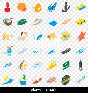 Tent icons set, isometric style Stock Vector