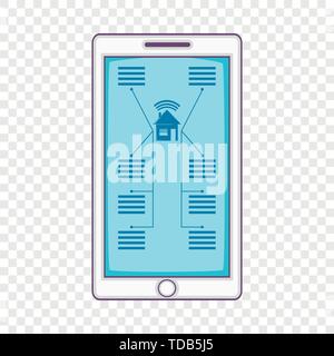 Smart home device icon, cartoon style Stock Vector